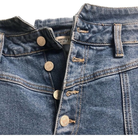 Forever 21 button fly high rise jeans size 28 - Picture 2 of 4